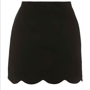 Topshop scallop skirt